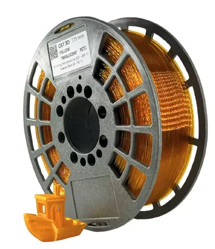 GST3D PETG Átlátszó Sárga (1kg - 1,75mm)